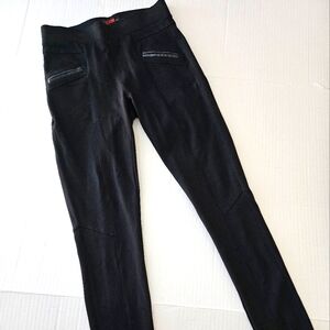 Womens stretch straight leg black pull on pant size medium